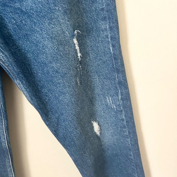 Boyish The Tommy Stretch Distressed High-Rise Straight Jeans in Wild Times - Picture 7 of 13